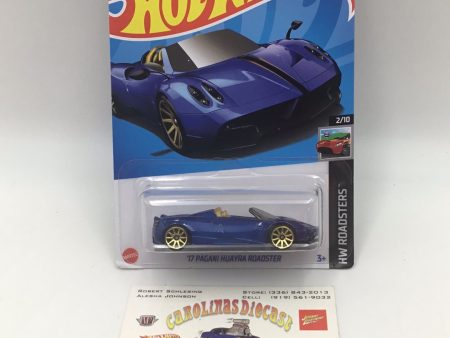 2023 hot wheels F case #13 17 Pagani Huayra Roadster blue 104B Hot on Sale