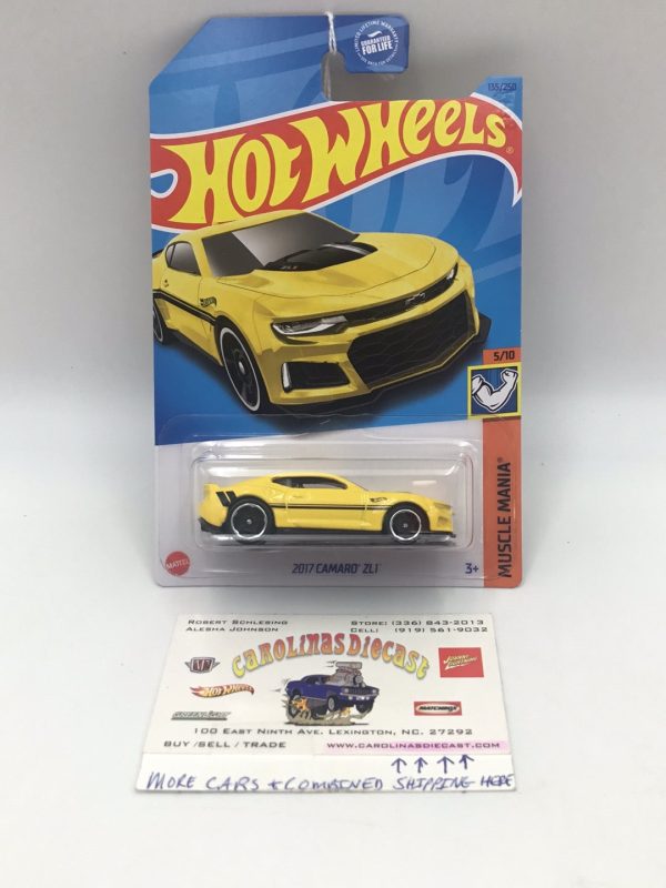 2023 hot wheels F case #135 2017 Camaro ZL1 yellow EE7 Fashion