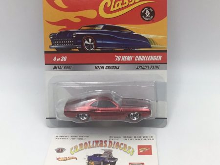 Hot wheels classics series 5 Custom 70 Hemi Challenger red CC2 Fashion