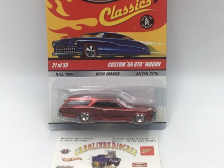 Hot wheels classics series 5 Custom 66 GTO Wagon red htf Online Hot Sale