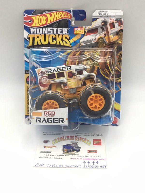 2023 Hot wheels monster Trucks Red Planet Ranger 2 11 130F on Sale