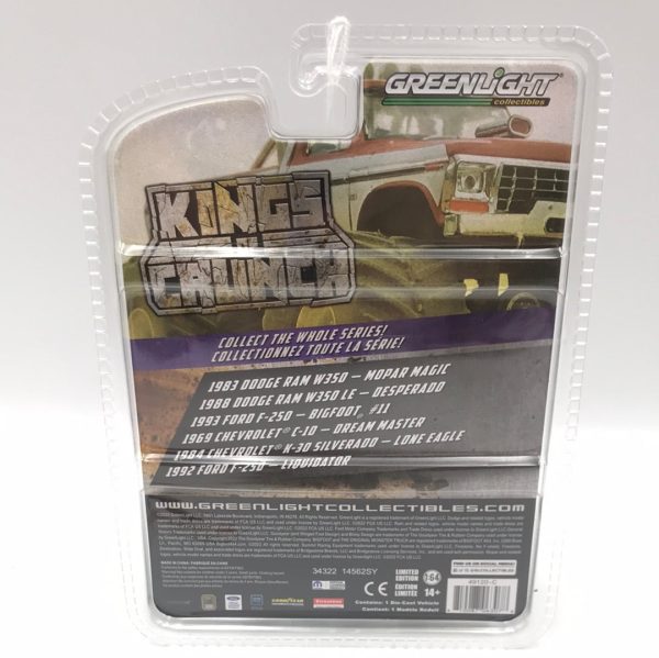 Greenlight Kings of crunch series 12 1993 Ford F-250 big foot #11  Walmart exclusive on Sale