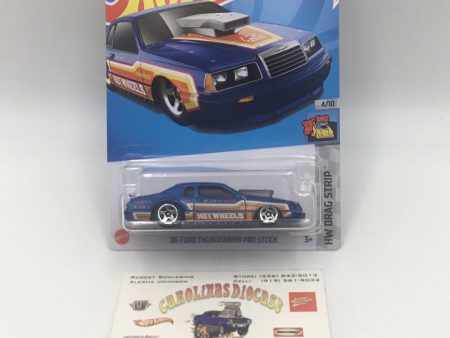 2023 hot wheels E case #107 86 Ford Thunderbird Pro Stock 23E Hot on Sale