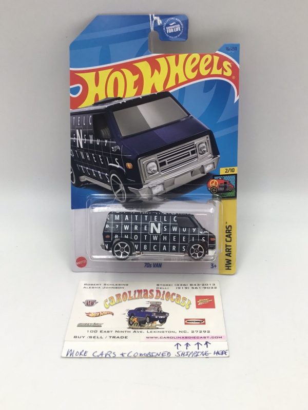 2023 hot wheels F case #16 70’s Van dark blue FF7 Fashion