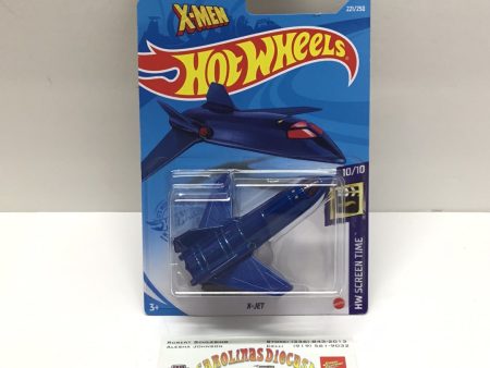 2021 hot wheels N case #221 X-Jet Marvel X-Men 122D For Cheap