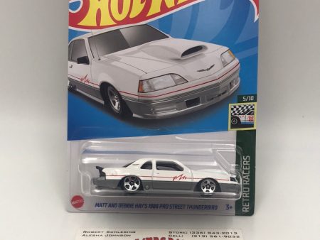 2023 hot wheels C case #56 Matt and Debbie Hays 1988 Pro Street Thunderbird white 22D For Cheap