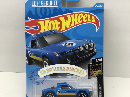 2021 hot wheels #242 Porsche 914 Safari blue GameStop exclusive HH6 For Sale