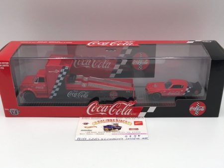 M2 Machines auto haulers Coca Cola 1968 Chevrolet C60 Truck & 1971 Chevrolet Camaro TW21 Fashion