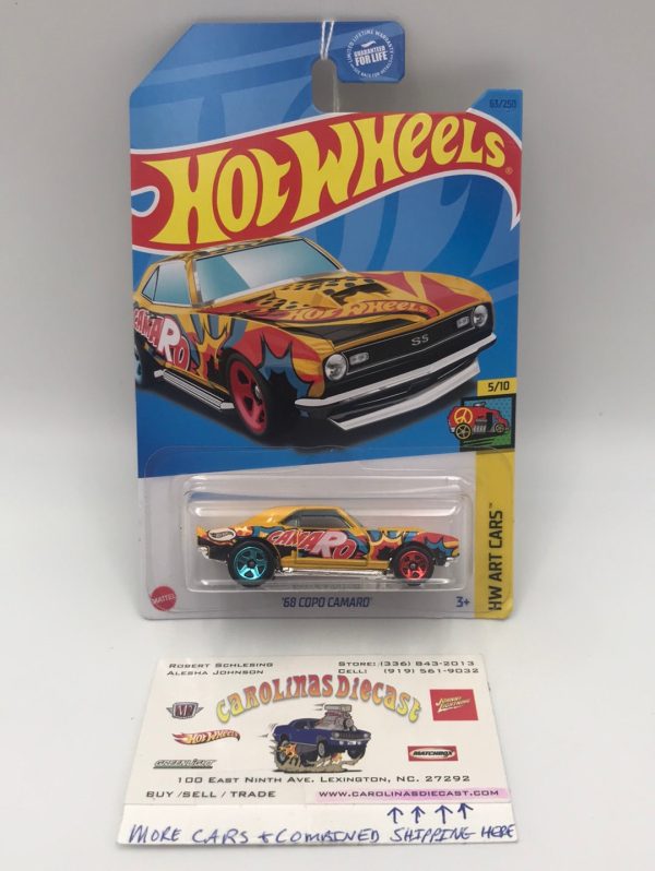 2023 hot wheels C case #63 68 Copo Camaro 3i Hot on Sale