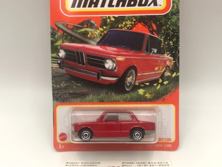 2022 matchbox #87 1969 BMW 2002 Red 109F Sale