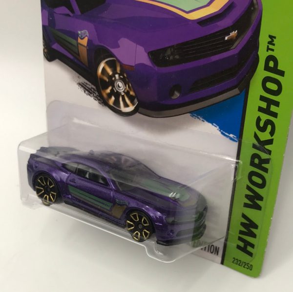 2015 Hot Wheels #232 13 Hot Wheels Chevy Camaro Special edition purple 16G Online Sale