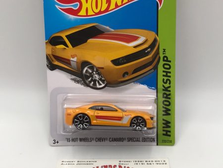 2015 Hot Wheels #232 13 Hot wheels chevy camaro special edition yellow 3E For Sale