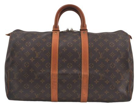 Authentic Louis Vuitton Monogram Keepall 45 Boston Bag M41428 LV 5486D Online Sale