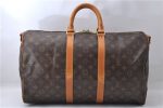 Auth Louis Vuitton Monogram Keepall Bandouliere 45 Boston Bag M41418 LV 2893D Supply