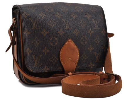 Auth LOUIS VUITTON Monogram Cartouchiere MM Shoulder Cross Bag M51253 LV 6182C Discount