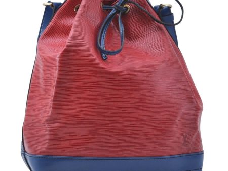 Authentic Louis Vuitton Epi Noe Bi-color Red x Blue Shoulder Bag M44084 LV 5483D on Sale