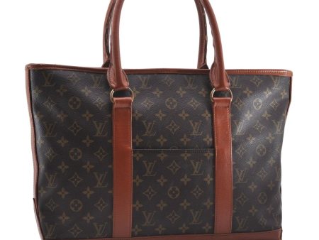 Auth Louis Vuitton Monogram Sac Weekend PM Vintage Tote Hand Bag M42425 LV 5521D Discount