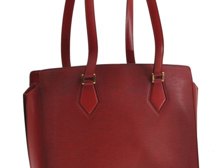 Authentic Louis Vuitton Epi Duplex Shoulder Hand Red M52427 LV 3177D Discount