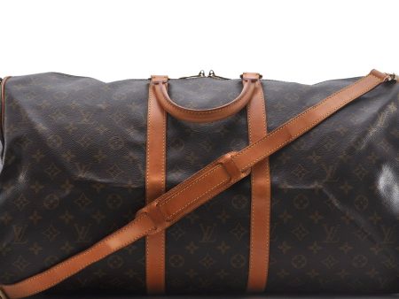 Auth Louis Vuitton Monogram Keepall Bandouliere 55 Boston Bag M41414 LV 2779D Cheap