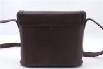 Authentic YVES SAINT LAURENT Shoulder Bag Leather Bordeaux Purple 7658C Sale