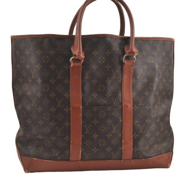 Auth Louis Vuitton Monogram Sac Weekend GM Vintage Tote Hand Bag M42420 LV 5609D Supply