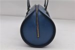 Authentic Louis Vuitton Epi Soufflot Hand Bag Blue M52225 LV 3162D Cheap