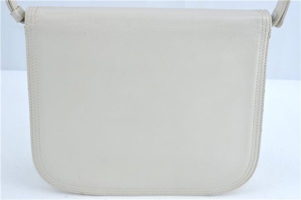 Authentic YVES SAINT LAURENT Shoulder Hand Bag Purse Leather White 0311C For Sale