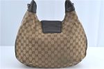 GUCCI Web Sherry Line Shoulder Hand Bag GG Canvas Leather 296851 Brown J0490 on Sale