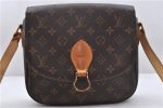 Auth Louis Vuitton Monogram Saint Cloud GM Shoulder Cross Bag M51242 LV 5527D For Sale