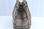 Auth BURBERRY Nova Check Vintage Shoulder Hand Bag PVC Leather Brown Beige H8797 on Sale