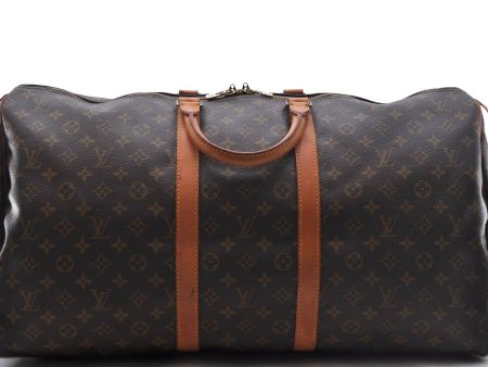 Authentic Louis Vuitton Monogram Keepall 55 Travel Boston Bag M41424 LV 4394D Discount