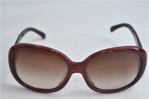 Authentic CHANEL Sunglasses Check Design CoCo Mark Plastic 5176-A Red 3020D Fashion