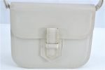 Authentic YVES SAINT LAURENT Shoulder Hand Bag Purse Leather White 0311C For Sale