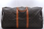 Auth Louis Vuitton Monogram Keepall Bandouliere 55 Boston Bag M41414 LV 2779D Cheap