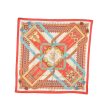 Auth HERMES Petit Carre 40 Scarf Handkerchief  Brins d or  Silk Red Box 6230C For Cheap