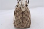 Authentic GUCCI Shoulder Hand Bag GG Canvas Leather 152458 Brown White 5626D Supply