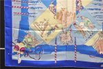 Authentic HERMES Carre 90 Scarf  LE CARNAVAL DE VENISE  Silk Blue 2988D For Discount