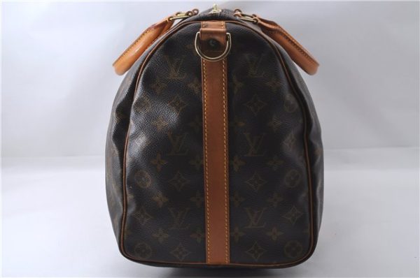 Auth Louis Vuitton Monogram Keepall Bandouliere 45 Boston Bag M41418 LV 2893D Supply