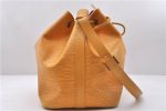 Authentic Louis Vuitton Epi Petit Noe Shoulder Bag Yellow M44109 LV 5506D Discount