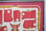 Authentic HERMES Carre 90 Scarf  Camails  Silk Bordeaux Red 5424D Fashion