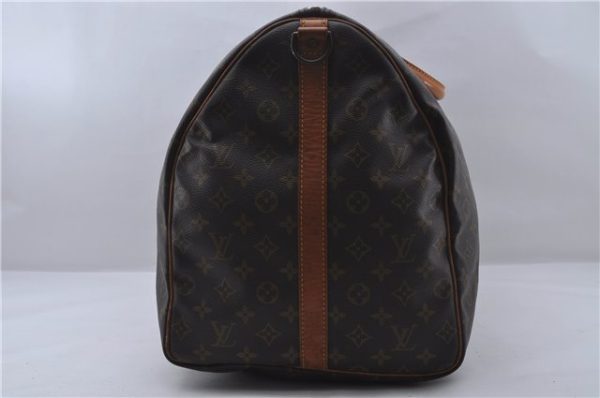 Auth Louis Vuitton Monogram Keepall Bandouliere 60 Boston Bag M41412 LV 3172D Online Sale