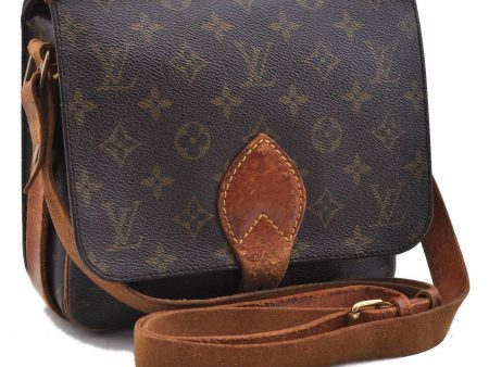 Auth Louis Vuitton Monogram Cartouchiere MM Shoulder Cross Bag M51253 LV 3983C Online now