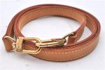 Authentic Louis Vuitton Leather Shoulder Strap Beige 39  LV 3084D Online now