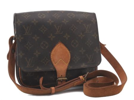 Auth LOUIS VUITTON Monogram Cartouchiere MM Shoulder Cross Bag M51253 LV 7691C on Sale