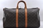 Auth Louis Vuitton Monogram Keepall Bandouliere 45 Boston Bag M41418 LV 4171D For Discount