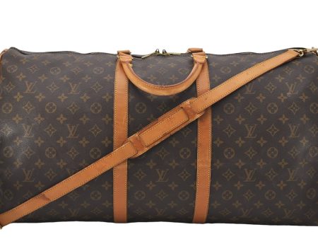 Auth Louis Vuitton Monogram Keepall Bandouliere 60 Boston Bag M41412 LV 5541D Online Hot Sale