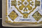 Authentic HERMES Carre 90 Scarf  LES TAMBOURS  Silk Beige 3078D Discount