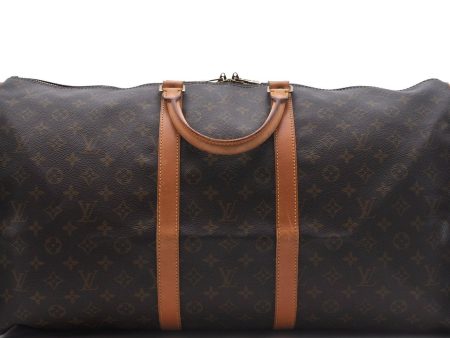 Auth Louis Vuitton Monogram Keepall Bandouliere 55 Boston Bag M41414 LV 2668D Online Sale