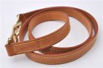 Authentic Louis Vuitton Leather Shoulder Strap Beige 39  LV 3142D Online now