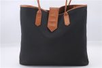 Authentic YVES SAINT LAURENT Shoulder Tote Bag PVC Leather Black Brown 3067D Hot on Sale